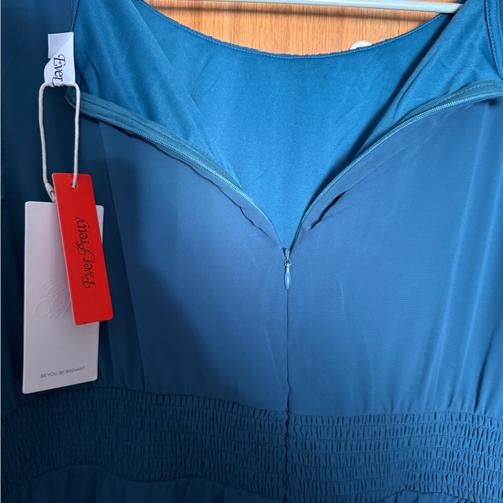 Ever Pretty Teal Midi Dress New with Tags - Picture 7 of 8